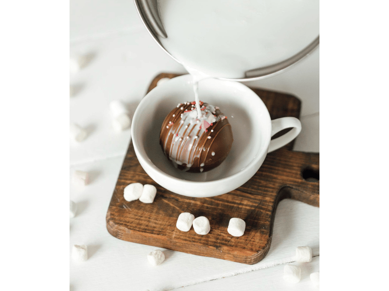 czekoladowe kule do mleka